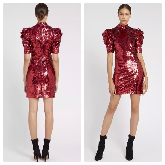 ALICE + OLIVIA Brenna Sequin Cocktail Dress - Picture 3 of 16